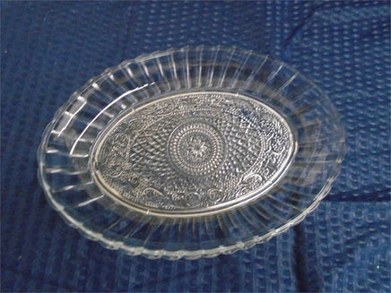 Vintage Oval Fleur de Lys Sandwich Platter | Ozzy's Antiques, Collectibles & More