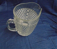 Vintage Indiana Glass Diamond Point Pitcher-1960's | Ozzy's Antiques, Collectibles & More