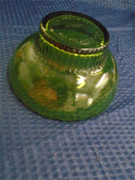 Vintage EO Brody Co. Green Glass Bowl- Cleveland OH 1950's | Ozzy's Antiques, Collectibles & More