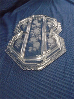 Vintage Fostoria Relish Midnight Rose 5-Part Crystal Dish | Ozzy's Antiques, Collectibles & More