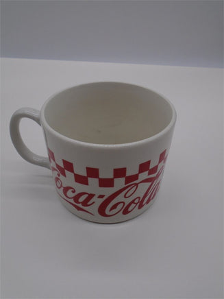 Coca Cola Red Checkered  Coffee Mug | Ozzy's Antiques, Collectibles & More