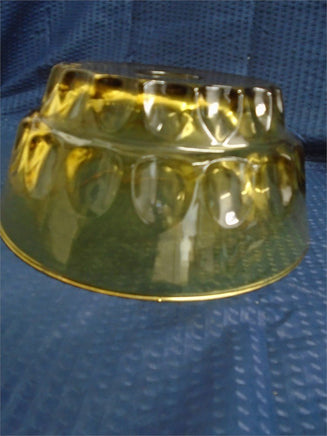 Vintage Amber Glass Thumbprint Large Serving Bowl | Ozzy's Antiques, Collectibles & More