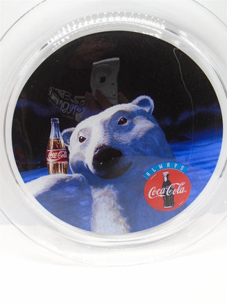 Coca Cola Polar Bear Glass Platter | Ozzy's Antiques, Collectibles & More
