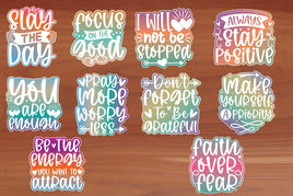 Affirmation Sticker Sheet-10 Stickers | Ozzy's Antiques, Collectibles & More