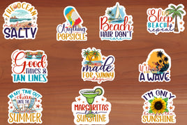 Beach Sticker Sheet-20 Stickers | Ozzy's Antiques, Collectibles & More