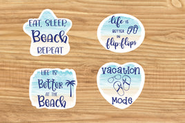 Beach Sticker Sheet-4 Stickers | Ozzy's Antiques, Collectibles & More