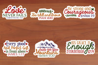Bible Verse Sticker Sheet-10 Stickers | Ozzy's Antiques, Collectibles & More