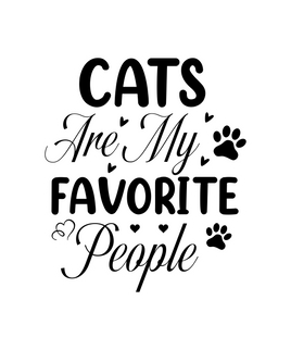 Cats Are My Favorite People Sticker