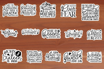Christian Sticker Sheet-15 Stickers | Ozzy's Antiques, Collectibles & More