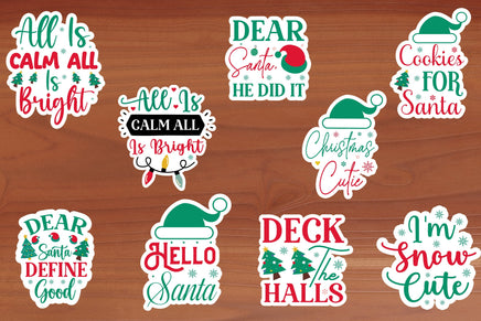 Christmas Sticker Sheet-19 Stickers | Ozzy's Antiques, Collectibles & More