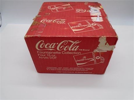 Vintage Coca Cola Fountainette Collection of 15oz Acrylic Glasses | Ozzy's Antiques, Collectibles & More