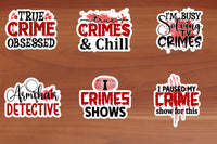 Crime Show Sticker Sheet-12 Stickers | Ozzy's Antiques, Collectibles & More