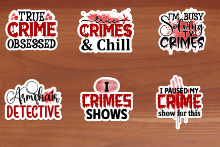 Crime Show Sticker Sheet-12 Stickers | Ozzy's Antiques, Collectibles & More