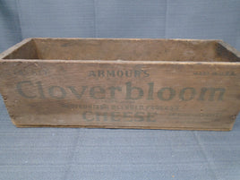 Vintage Armour's Cloverbloom 5lb, Wooden Cheese Box Made In The USA | Ozzy's Antiques, Collectibles & More