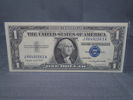 1957A Uncirculated United States One Dollar Certificate Blue Seal | Ozzy's Antiques, Collectibles & More