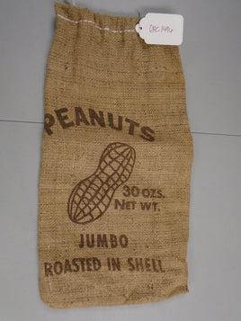 Vintage Jumbo Roasted In A Shell 30 ozs- Burlap Sack | Ozzy's Antiques, Collectibles & More