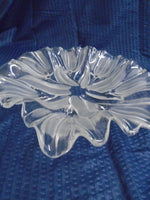 Vintage Mikasa Lead Crystal Satin Tulip 12" Bowl | Ozzy's Antiques, Collectibles & More
