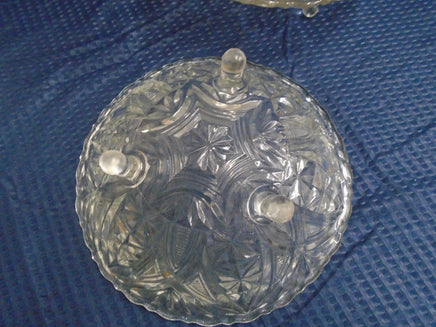Vintage Anchor Hocking Fan & Arch Crystal Glass Footed Dish | Ozzy's Antiques, Collectibles & More