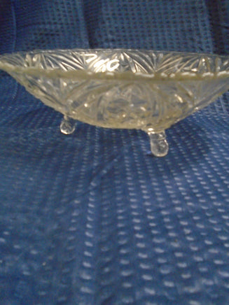Vintage Anchor Hocking Fan & Arch Crystal Glass Footed Dish | Ozzy's Antiques, Collectibles & More