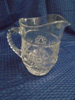 Vintage Star Of David Small Clear Glass Pitcher | Ozzy's Antiques, Collectibles & More