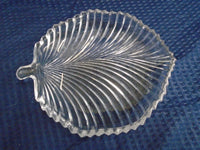 Vintage Leaf Crystal Glass Tray | Ozzy's Antiques, Collectibles & More