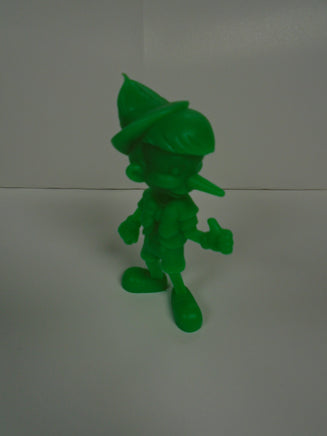 Vintage 1970's Louis Marx Pinocchio Neon Green 6" tall | Ozzy's Antiques, Collectibles & More