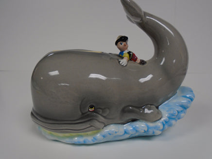 Vintage Walt Disney Pinocchio & Monstrothe The Whale Schmid Coin Bank | Ozzy's Antiques, Collectibles & More