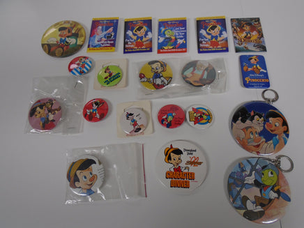 Lot of Pinocchio-Keychains, Magnets & Buttons | Ozzy's Antiques, Collectibles & More
