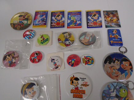 Lot of Pinocchio-Keychains, Magnets & Buttons | Ozzy's Antiques, Collectibles & More