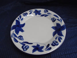 Arm Ceramica Hand Painted Italian 11 /2" Plate-Blue Flowers & Blueberries | Ozzy's Antiques, Collectibles & More