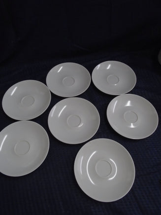 Marcrest Melmac White Cup Saucers Set Of 7 | Ozzy's Antiques, Collectibles & More