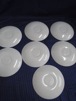 Marcrest Melmac White Cup Saucers Set Of 7 | Ozzy's Antiques, Collectibles & More