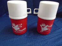 Vintage 60's Campbell's Soup Christmas Thermos W/ Cup -Set of 2-made by Alladinware | Ozzy's Antiques, Collectibles & More