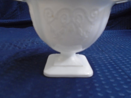 Vintage Milk Glass W/Lace Edge Square Footed Candy Dish | Ozzy's Antiques, Collectibles & More