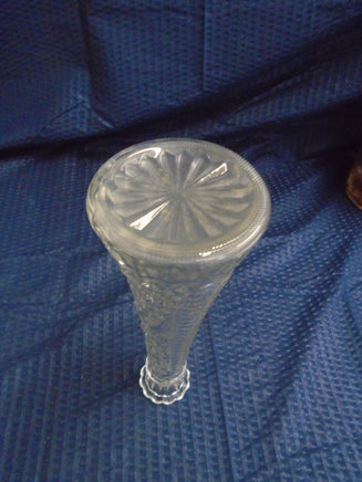 Vintage Anchor Hocking Stars & Bars 9" Clear Bud Vase | Ozzy's Antiques, Collectibles & More