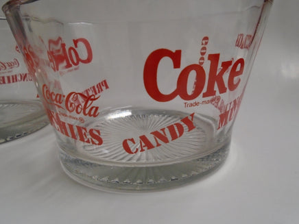 Vintage Coca Cola Glass Snack Bowls- Set of 2 | Ozzy's Antiques, Collectibles & More