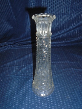 Vintage Anchor Hocking Stars & Bars 9" Clear Bud Vase | Ozzy's Antiques, Collectibles & More