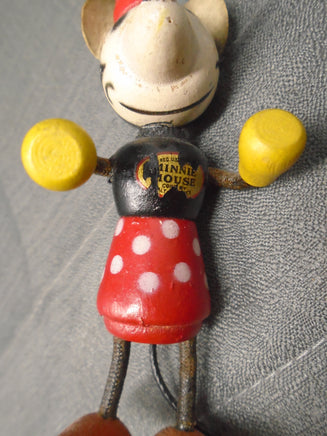 Rare 1930 Walt Disney Minnie Mouse Flexwood Figurine | Ozzy's Antiques, Collectibles & More