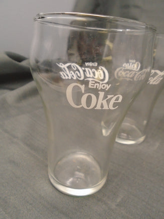 VIntage Coca Cola 5" Tall Bell Shaped Glasses- Set of 4 | Ozzy's Antiques, Collectibles & More