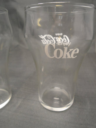 VIntage Coca Cola 5" Tall Bell Shaped Glasses- Set of 4 | Ozzy's Antiques, Collectibles & More