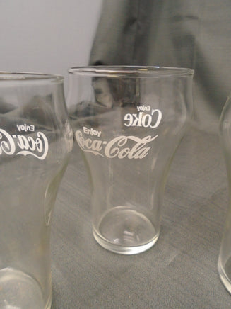 VIntage Coca Cola 5" Tall Bell Shaped Glasses- Set of 4 | Ozzy's Antiques, Collectibles & More