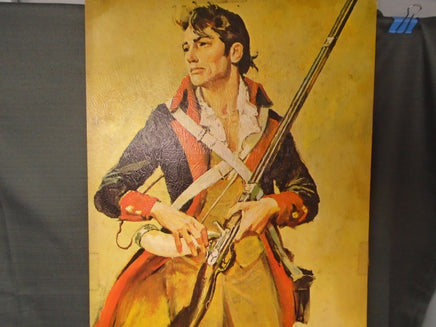 Vintage 1960's  Henry Thomas Revolutionary With Guns Lithograph 24 x 12 | Ozzy's Antiques, Collectibles & More