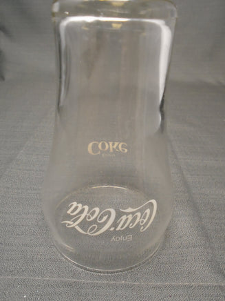 Vintage Coca Cola Coke Bell Shaped Clear Glass with White  Logo 5" Tall | Ozzy's Antiques, Collectibles & More