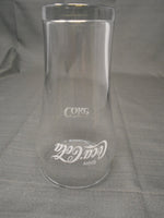 Vintage 1970's Coca Cola Coke Bell Shaped Clear Glass with White Logo 6 1/4" Tall | Ozzy's Antiques, Collectibles & More