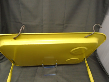 Vintage 70s Marsh Allan Yellow Metal Fold-A-Table Tray Hooks to Lounger | Ozzy's Antiques, Collectibles & More