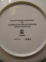 Vintage Currier & Ives Plates -4 Seasons (#1524) Ray Thomas Collection -4 plates | Ozzy's Antiques, Collectibles & More