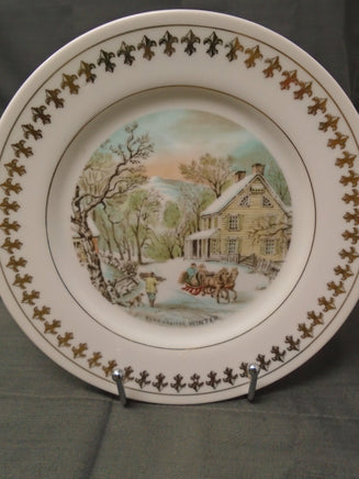 Vintage Currier & Ives Plates -4 Seasons (#1524) Ray Thomas Collection -4 plates | Ozzy's Antiques, Collectibles & More