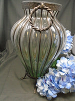 Metal and Glass Vase | Ozzy's Antiques, Collectibles & More