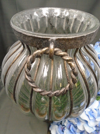 Metal and Glass Vase | Ozzy's Antiques, Collectibles & More