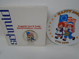 Vintage Raggedy Ann & Andy Bicentennial Plate Limited Edition By Schmid | Ozzy's Antiques, Collectibles & More